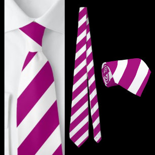Lila White Stripe Mönster Slips