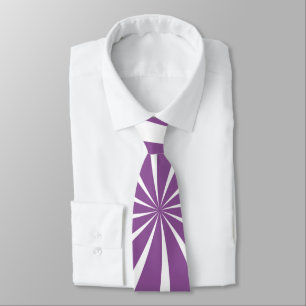 Lila & White Sunray Mönster Neck Tie Slips