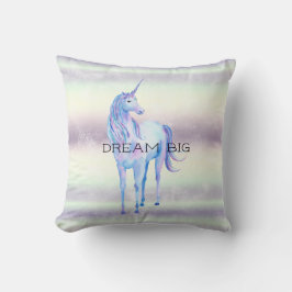 Lila White Unicorn Dream Kudde