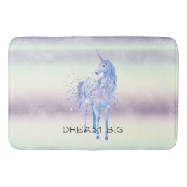 Lila White Unicorn Gnistra Glitter Dream Badrumsmatta