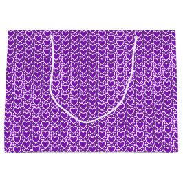 LILA & WHITE VALENTINES DAY HEARTS