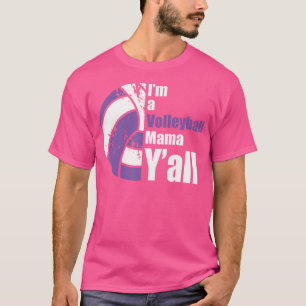 Lila White Volleyball Mamma Funny Mor Sports F T Shirt