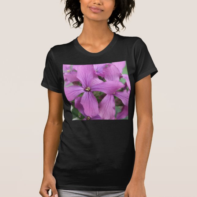 Lila WildblomDam T Shirt (Framsida)