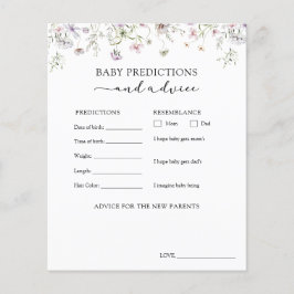 Lila Wildblomma Baby Råd och förutsägelser