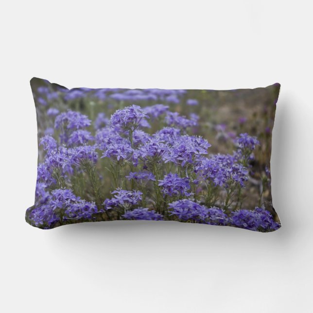 Lila Wildblomma Pillow 3 Lumbarkudde (Framsida)