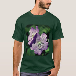 Lila WildblommBlommigt Nature T Shirt
