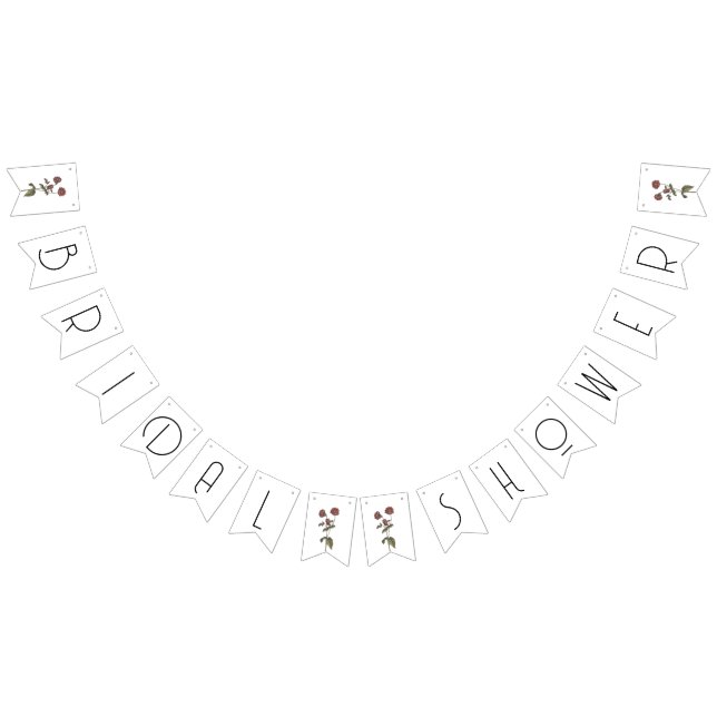 Lila Wildblommes Möhippa Decor White Vimplar (Alla)