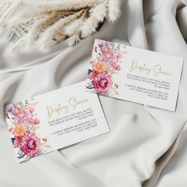 Lila Wildblommes Visning Shower Card Tilläggskort (Skapare uppladdad)