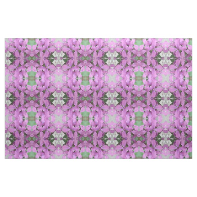 Lila Wildblommor Blommigt Patterned Fabric Tyg (Fat Quarter)