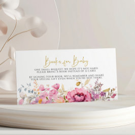 Lila Wildblommor Bokar för Baby-kort Tilläggskort