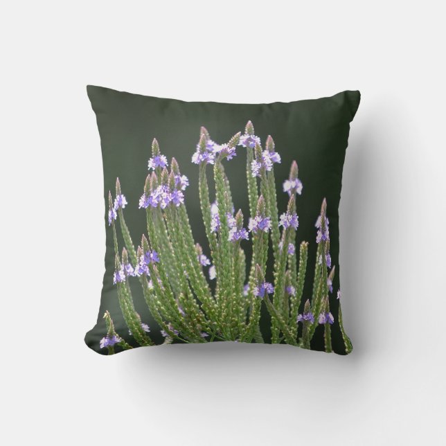 Lila Wildblommor Kudde (Framsida)