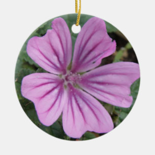 Lila Wildblommor Ornaments Julgransprydnad Keramik