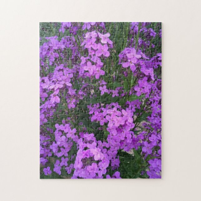 Lila Wildblommor Pussel (Vertikal)