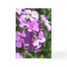 Lila Wildblommor tänker på dig