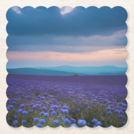 Lila Wildblommor Underlägg Papper