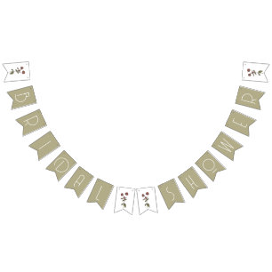 Lila Wildbloms Möhippa Decor Sage Grönt Vimplar