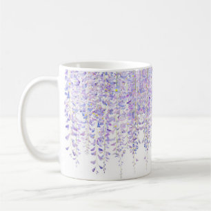 Lila Wisteria-blommor mugg