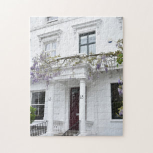 Lila Wisteria Flowers Kensington Chelsea London Pussel