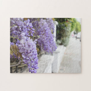 Lila Wisteria Flowers Kensington Chelsea London Pussel