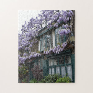 Lila Wisteria Flowers Kensington Chelsea London Pussel