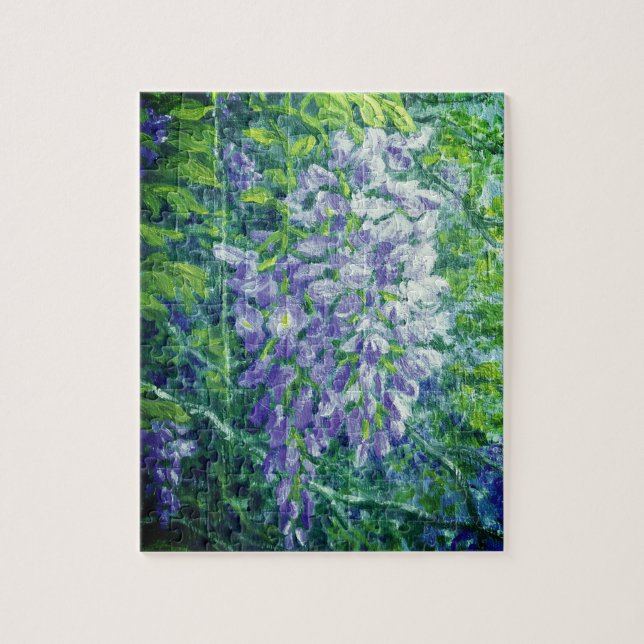 Lila Wisteria Puzzle 8" x 10" Pussel (Vertikal)