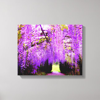 Lila Wisteria Wall Art Art Canvastryck