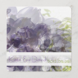 © Lila Wisteria Whisper bröllopsinbjudningar