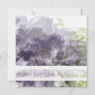 © Lila Wisteria Whisper bröllopsinbjudningar