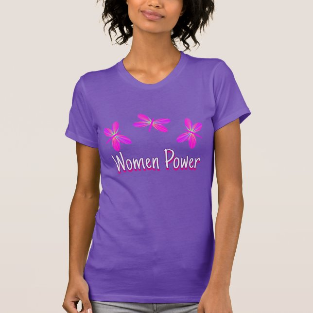 Lila Women Power T-Shirt (Framsida)