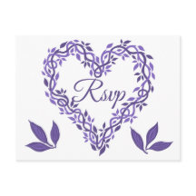 Lila Woodsy Bröllop Ultra Violet OSA Heart