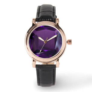 Lila Wrist Amethyst Watch Armbandsur