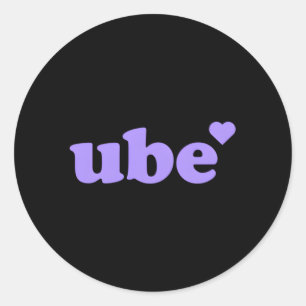 Lila Yam Filio Ube Runt Klistermärke