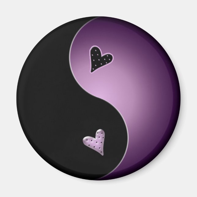 lila yin yang magnet (Framsidan)