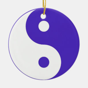 Lila Yin & Yang ornament