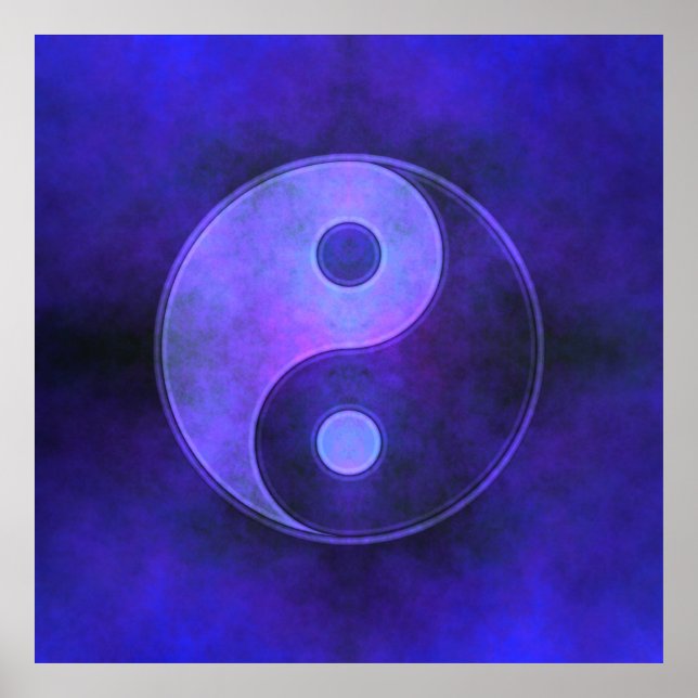 Lila Yin Yang Poster (Framsidan)