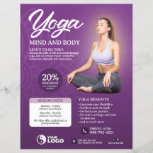 Lila Yoga Class Flyer