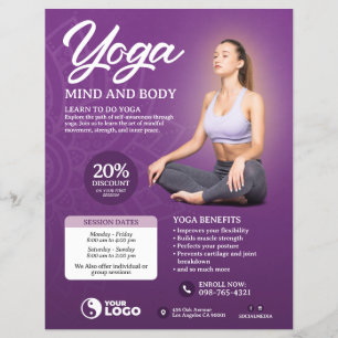 Lila Yoga Class Flyer