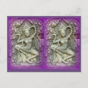 lila yoginis dans vykort