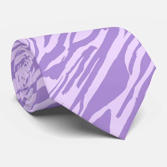 Lila Zebra Animal Print Mönster Slips (Rullad)