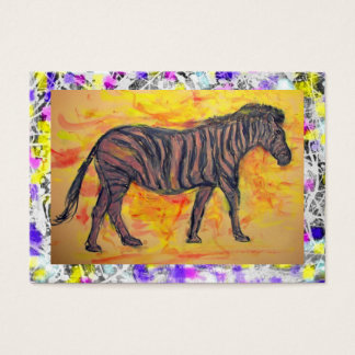 lila zebra dropp visitkort