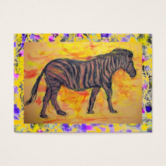 lila zebra dropp visitkort