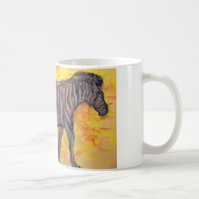 lila zebra kaffemugg (Höger)