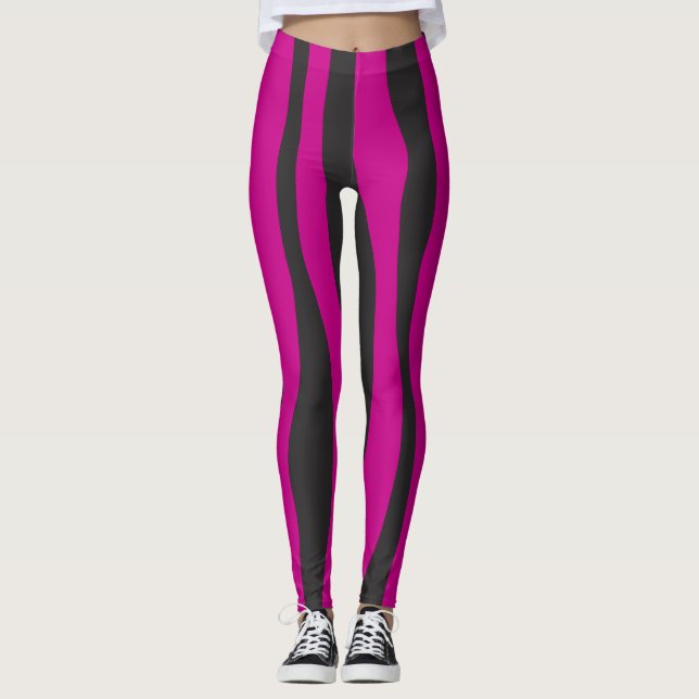 Lila Zebra Leggings (Framsida)