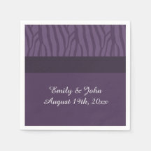 Lila Zebra mönstrad