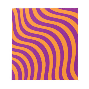 Lila Zebra Rand Vibrant Vår Anteckningsblock