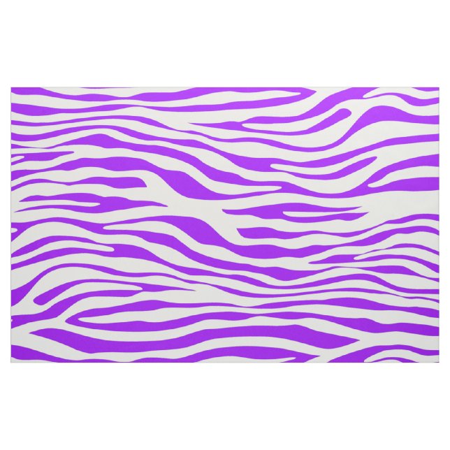 Lila Zebra ränder Tyg (Yard)