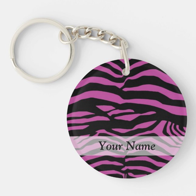 Lila zebra tryck mönster (Framsidan)
