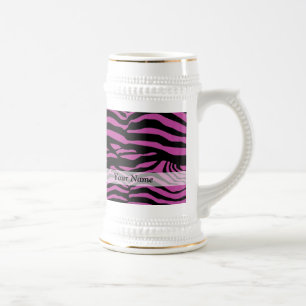 Lila zebra tryck mönster sejdel
