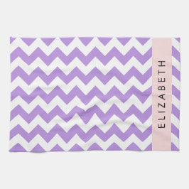 Lila Zigzag, Lila Chevron, ditt namn Kökshandduk