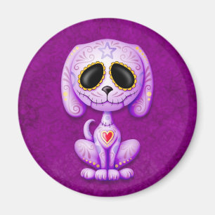 Lila Zombie Sugar Puppy Magnet
